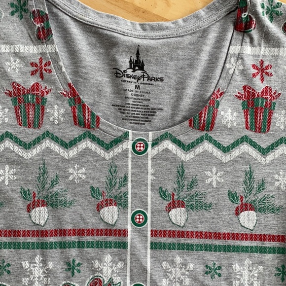 Disney Parks Authentic Holiday T-Shirt - Picture 2 of 2